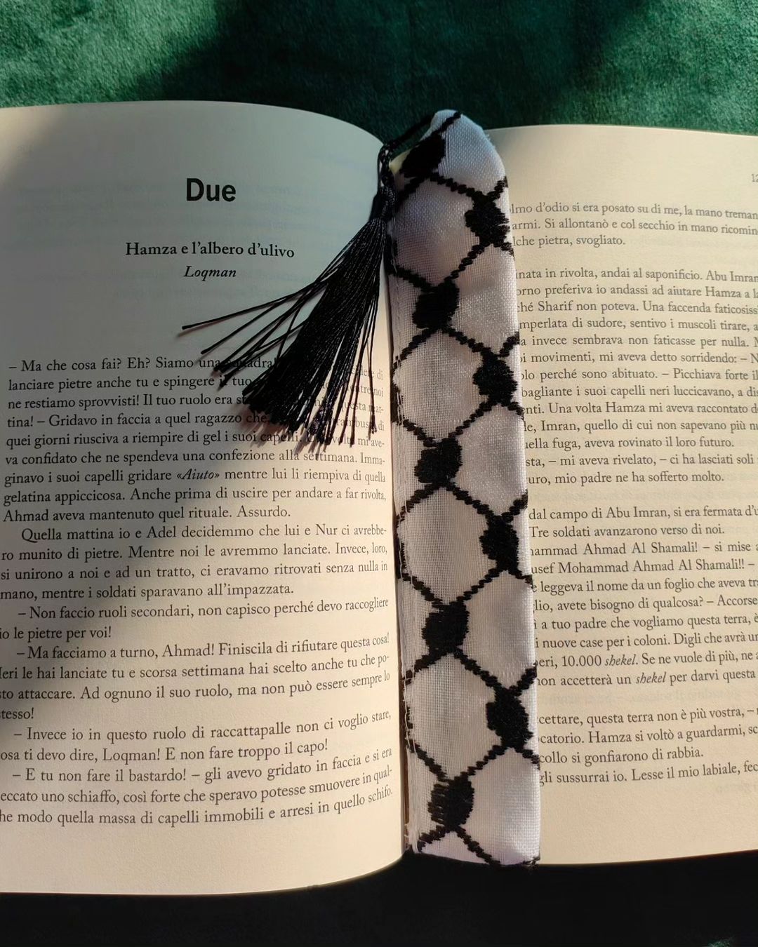 Keffiyeh motif bookmark