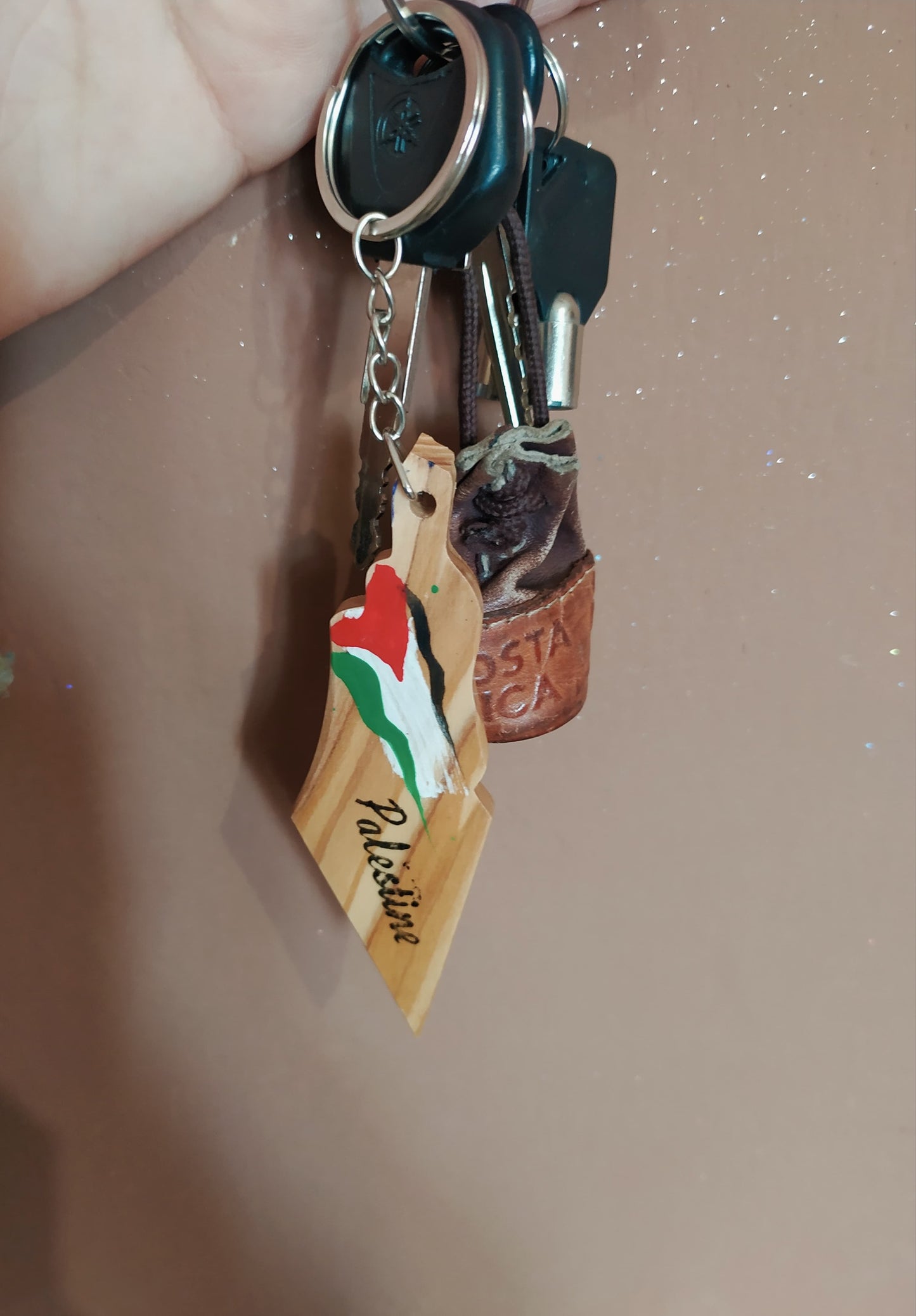 Wooden keychain