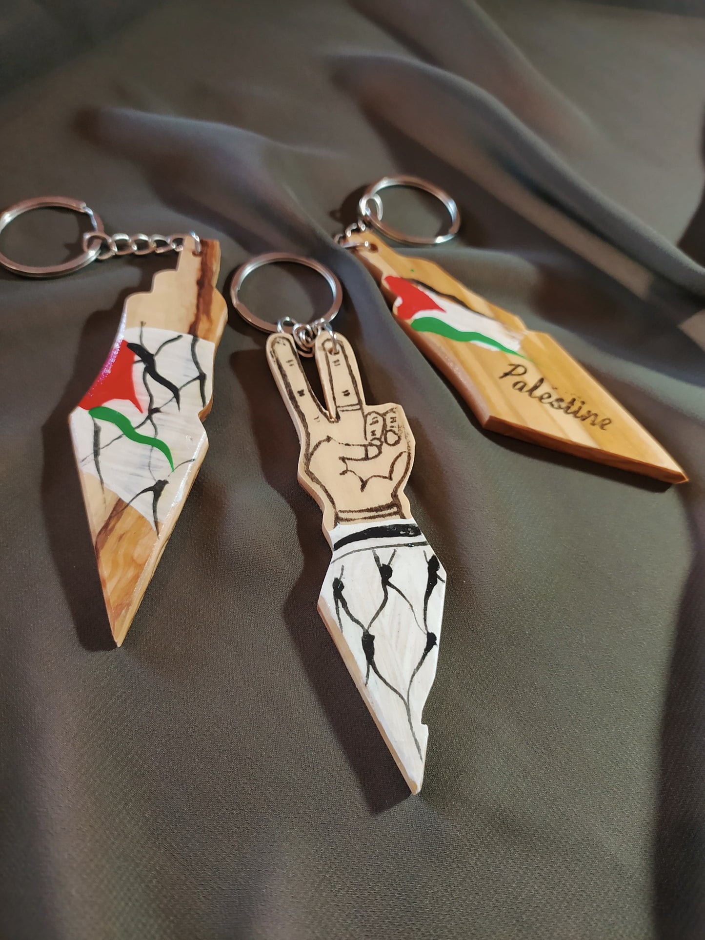 Wooden keychain