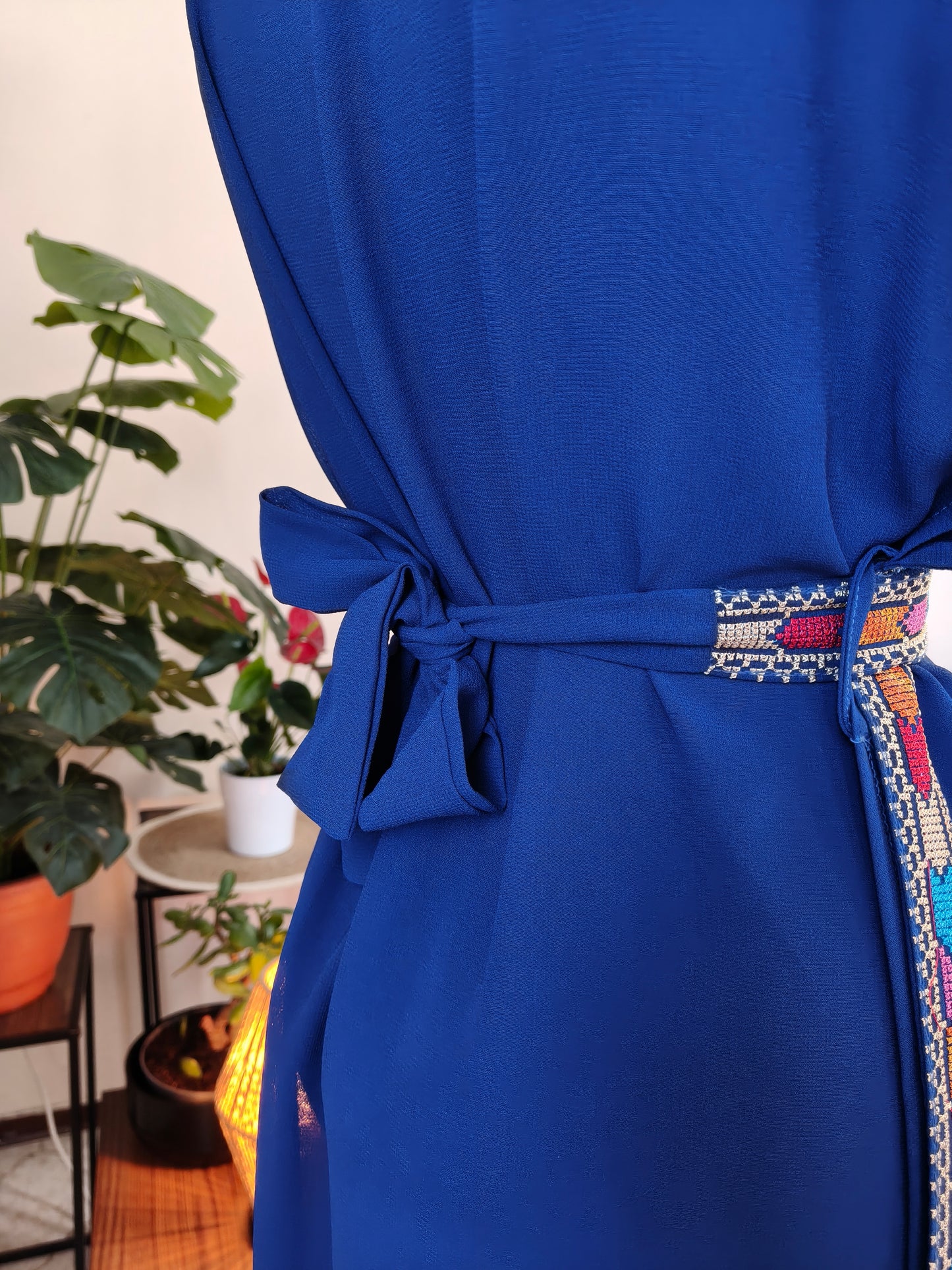 Gilet lungo tatreez colorato