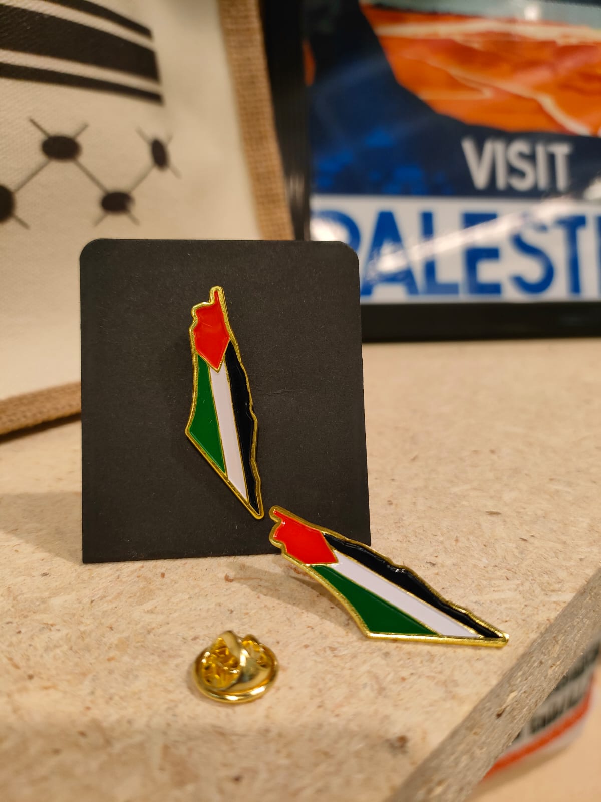 Palestine Shape Pin
