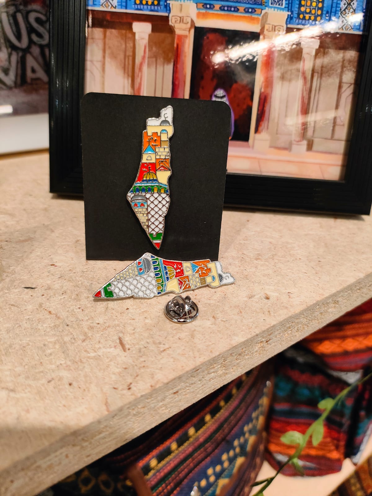Palestine Shape Pin