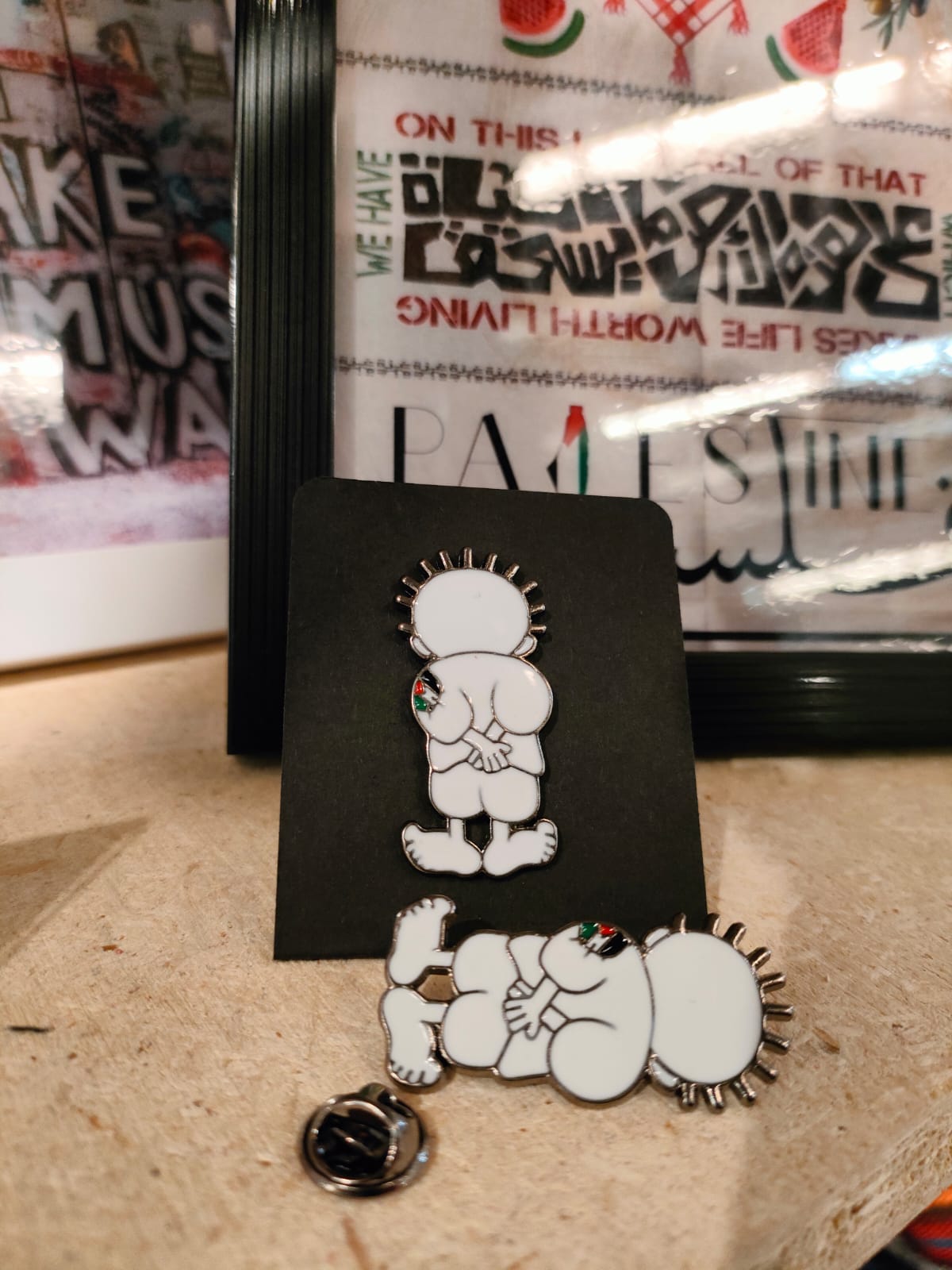 Palestine Shape Pin