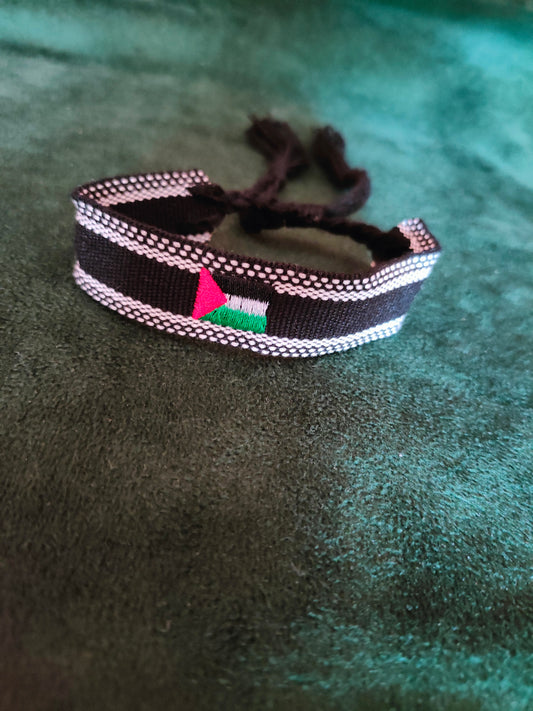 Bracciale in tessuto con bandiera palestinese 🇵🇸