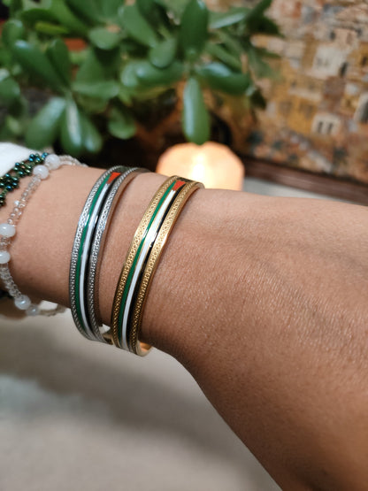 Bracciale Unisex in Acciaio Inossidabile – Motivo Kefiah e Bandiera Palestinese