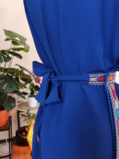 Gilet lungo tatreez colorato