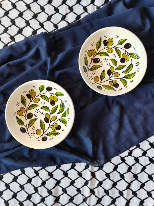 Piatto foglie di ulivo