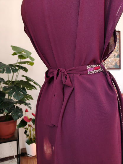 Gilet lungo tatreez colorato